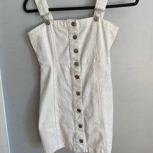 Cute white button down summer dress
